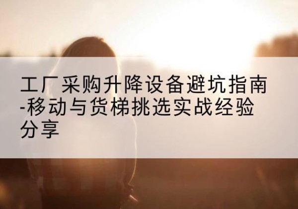 塔什库尔干移动式升降机怎么选-工厂采购升降设备避坑指南-移动与货梯挑选实战经验分享